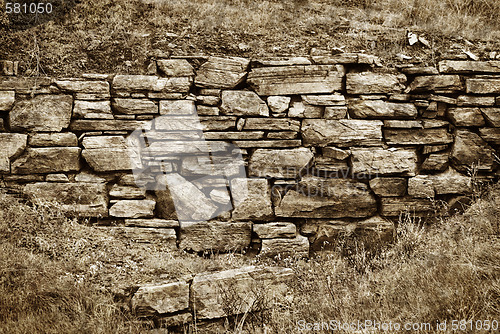 Image of old stone wall background