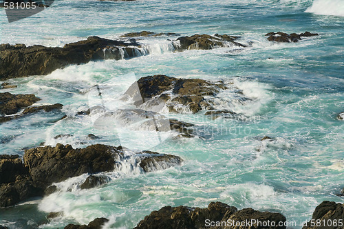 Image of rocks and waves