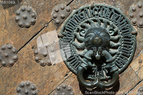 Image of Old door with handle