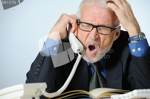 Image of Angry businessman