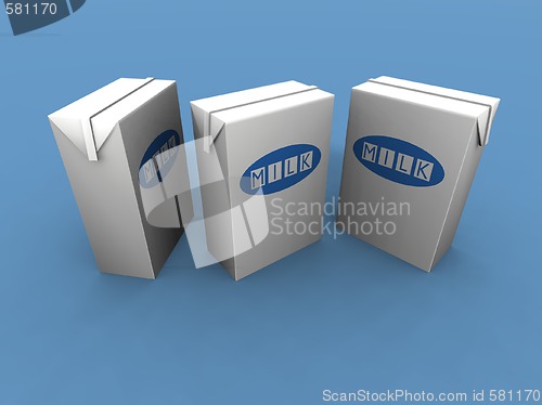 Image of milk packs