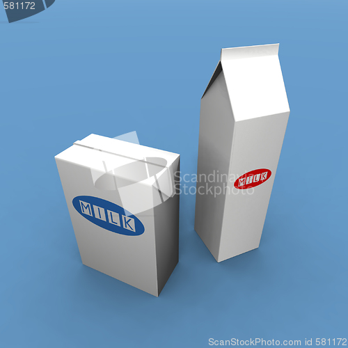 Image of milk packs