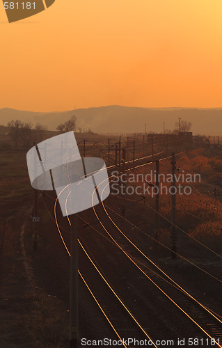 Image of Railway sunset