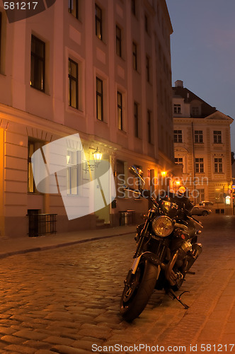 Image of Old Town of Riga at night