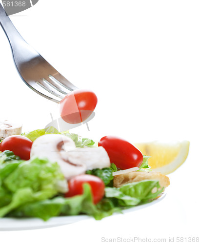 Image of Salad With Fork