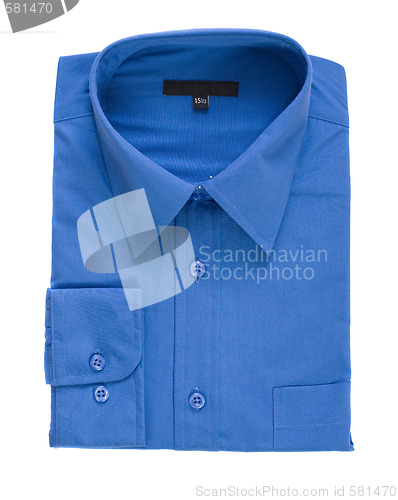 Image of Isolated Blue Dress Shirt