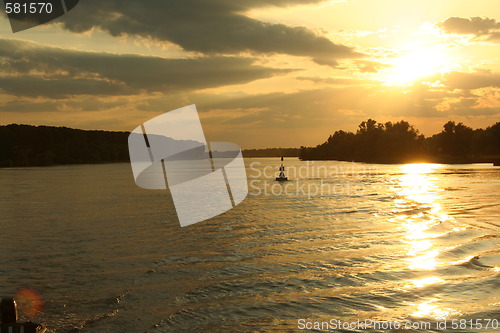 Image of Sun set in Danube Delta