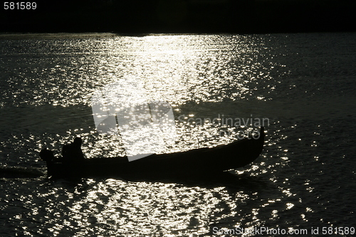 Image of Sun set in Danube Delta