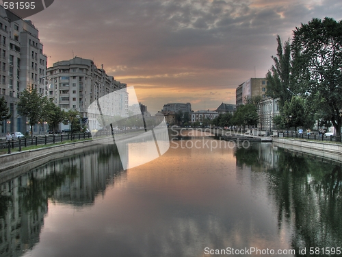 Image of Sun set in Bucharest