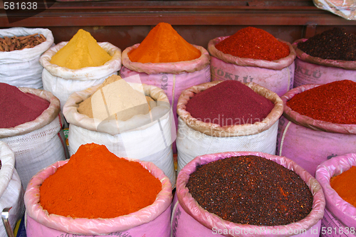 Image of sacks of spice