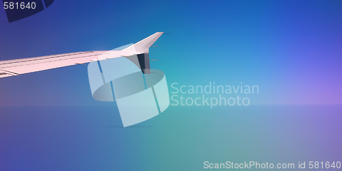 Image of wing in the sky