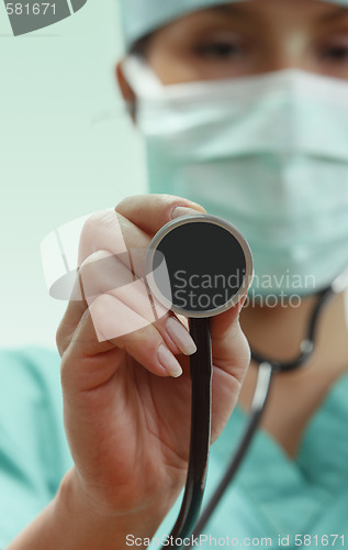 Image of Female doctor with stethoscope