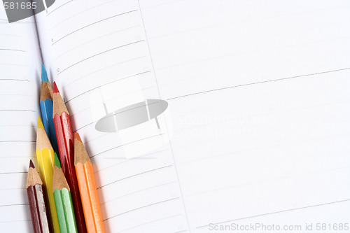 Image of Color pencil and agenda