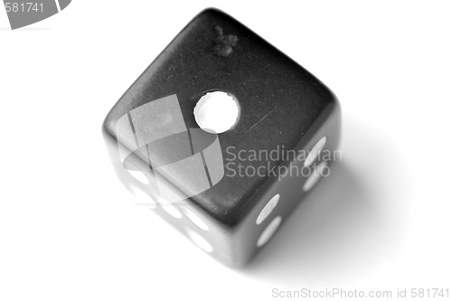 Image of Black Die 1 - One at top