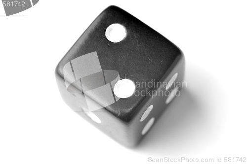 Image of Black Die 2 - Two at top