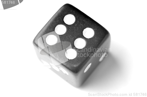 Image of Black Die 6 - Six at top