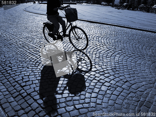 Image of Female cyclist