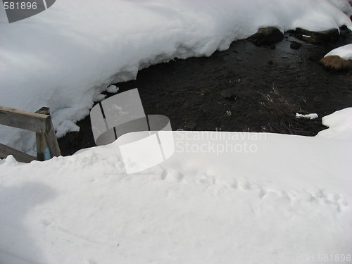 Image of Small river in the snow