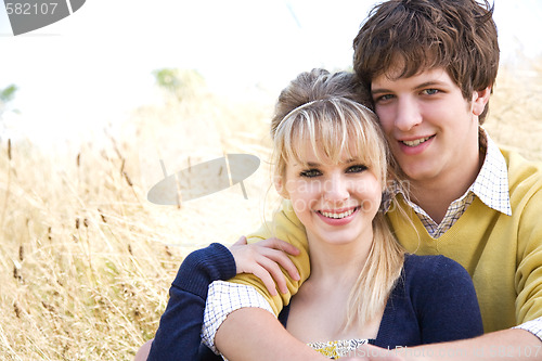 Image of Young caucasian couple in love