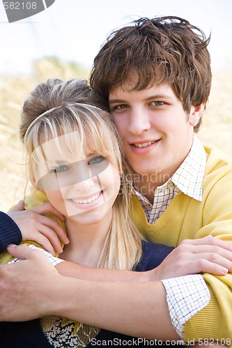 Image of Young caucasian couple in love