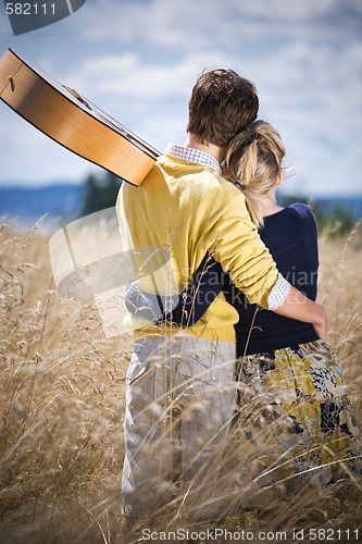 Image of Young caucasian couple in love