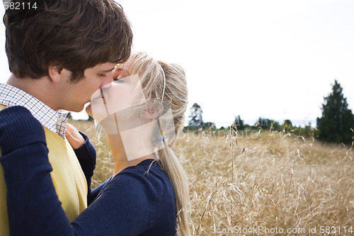 Image of Young caucasian couple in love