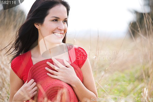 Image of Beautiful summer woman outdoor