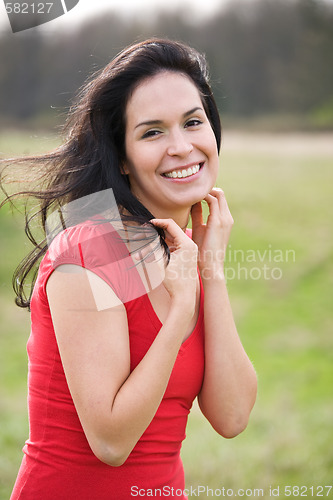 Image of Beautiful summer woman outdoor