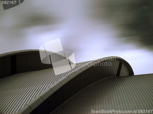 Image of Modern architecture in infrared