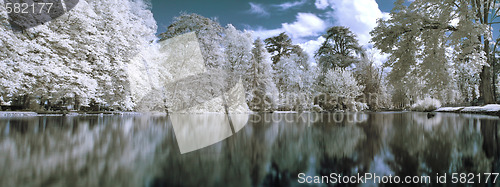 Image of Infrared panoramic landscape