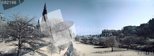 Image of Edinburgh panoramic infrared view