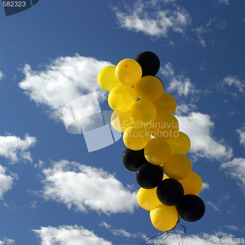 Image of Yellow Black Ballons