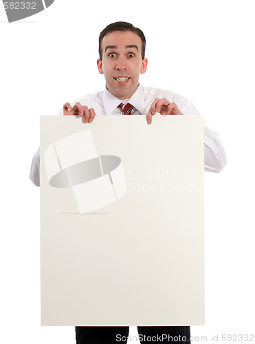 Image of Man Holding Sheet Of Paper