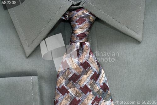 Image of Closeup Shirt and Tie