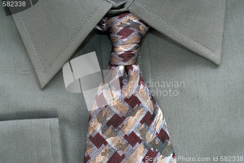 Image of Closeup Shirt and Tie