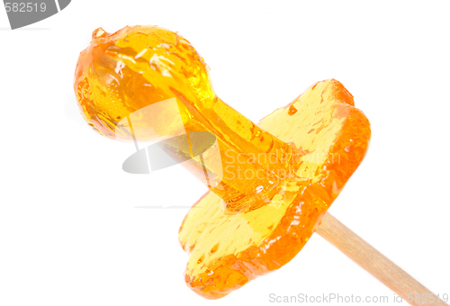Image of yellow lollipop