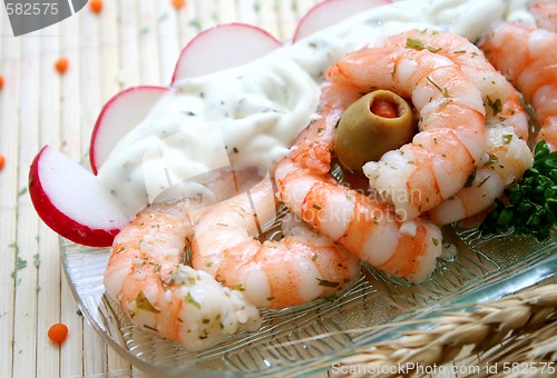 Image of fresh prawns