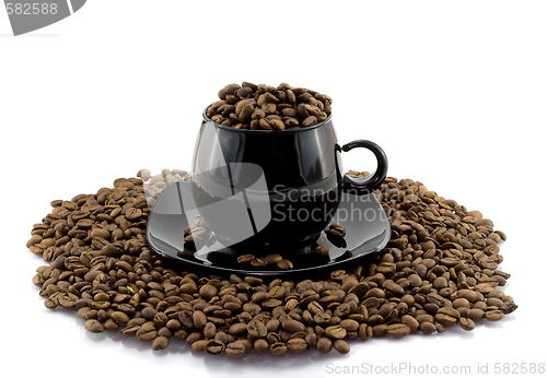 Image of Coffee beens in cup