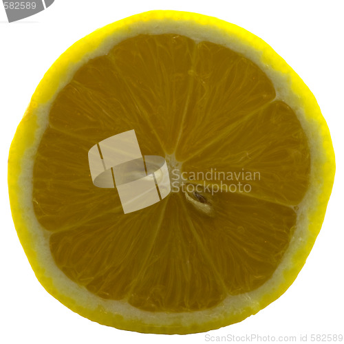 Image of Lemon isolated on white close-up