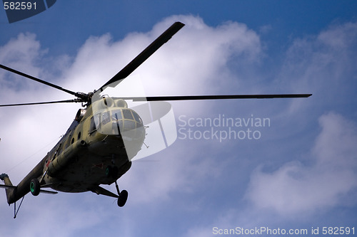 Image of Helicopter in sky