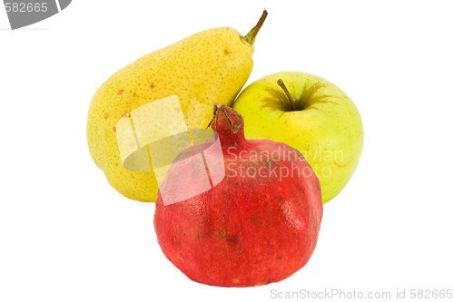 Image of Fresh fruit isolated on white background