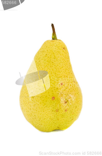 Image of Yellow pear isolated on white background