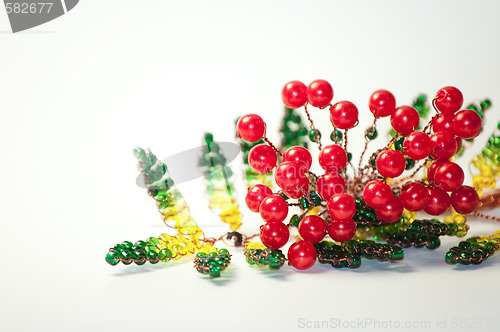 Image of flowers of beads