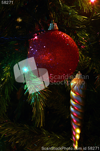 Image of christmas tree detail