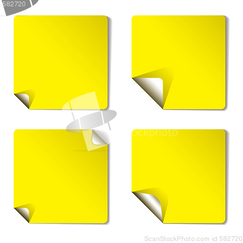 Image of yellow variation page curl