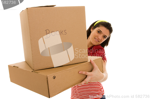 Image of packages for house moving