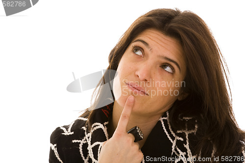 Image of woman thinking