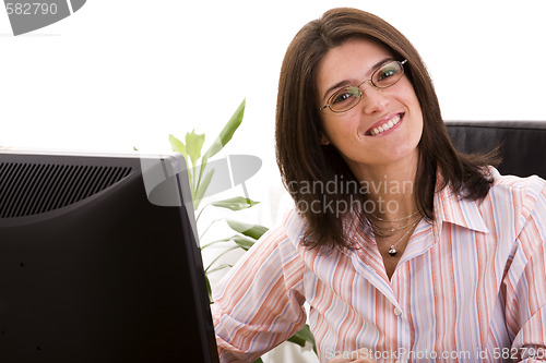 Image of Businesswoman at the office