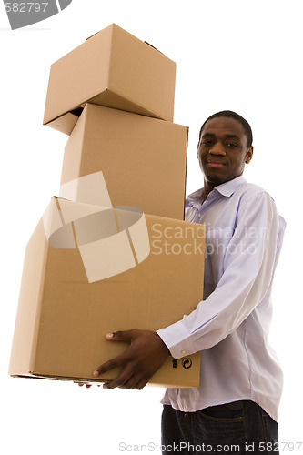Image of holding the packages