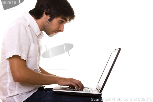 Image of men working with the laptop